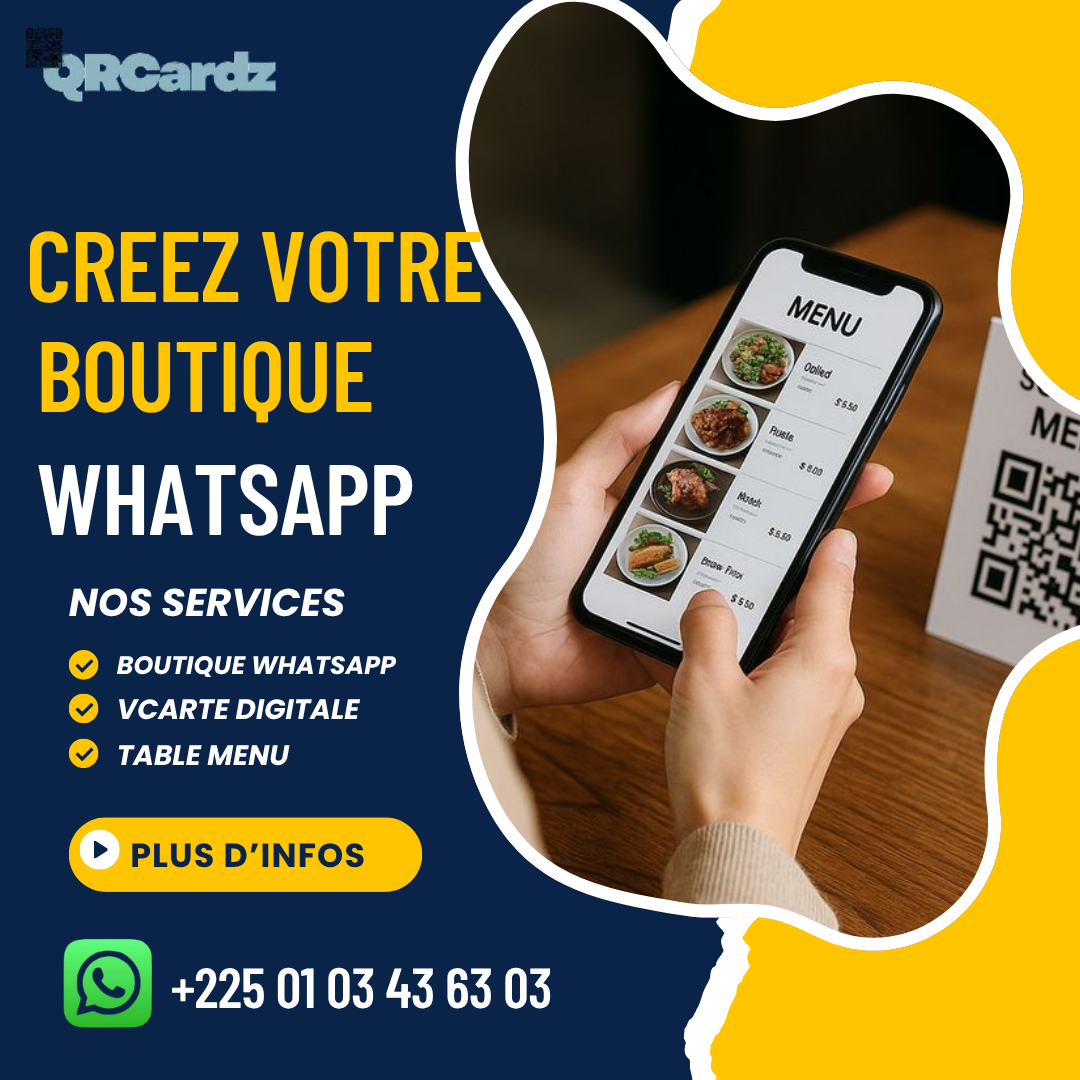 Comment transformer une simple carte de visite en outil de vente grâce au QR code et WhatsApp ?